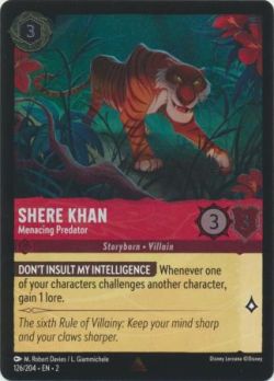 Rise of the Floodborn - 126/204 - Shere Khan - Menacing Predator - Rare Cold Foil