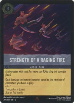 Rise of the Floodborn - 201/204 - Strength of a Raging Fire - Rare Cold Foil