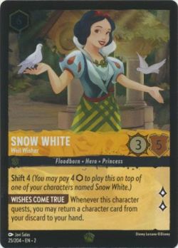 Rise of the Floodborn - 025/204 - Snow White - Well Wisher - Legendary Cold Foil