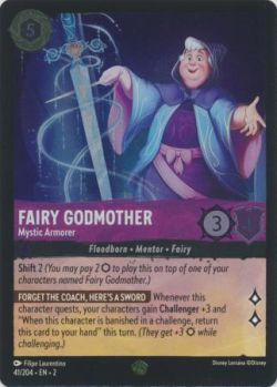 Rise of the Floodborn - 041/204 - Fairy Godmother - Mystic Armorer - Legendary Cold Foil