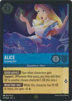 Rise of the Floodborn - 137/204 - Alice - Growing Girl - Legendary Cold Foil