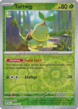 Temporal Forces - 010/162 - Turtwig - Common Reverse Holo