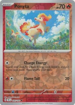 Temporal Forces - 026/162 - Ponyta - Common Reverse Holo