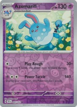 Temporal Forces - 065/162 - Azumarill - Common Reverse Holo