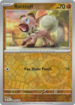 Temporal Forces - 089/162 - Rockruff - Common Reverse Holo