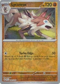 Temporal Forces - 090/162 - Lycanroc - Uncommon Reverse Holo