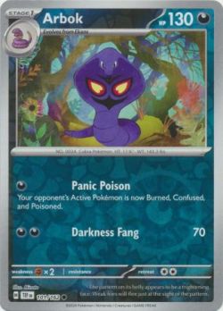 Temporal Forces - 101/162 - Arbok - Common Reverse Holo