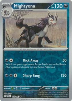Temporal Forces - 106/162 - Mightyena - Common Reverse Holo