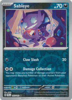 Temporal Forces - 107/162 - Sableye - Uncommon Reverse Holo