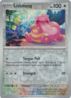 Temporal Forces - 124/162 - Lickitung - Common Reverse Holo