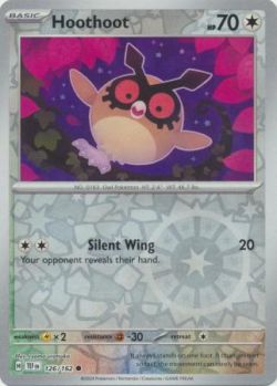 Temporal Forces - 126/162 - Hoothoot - Common Reverse Holo