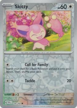 Temporal Forces - 130/162 - Skitty - Common Reverse Holo