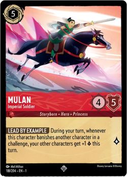 The First Chapter - 118/204 - Mulan - Imperial Soldier - Super Rare