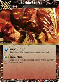 BSS01-121 - Burning Force - Foil Common