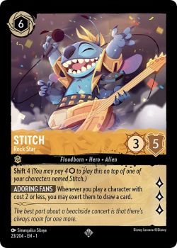 The First Chapter - 023/204 - Stitch - Rock Star - Super Rare