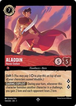 The First Chapter - 104/204 - Aladdin - Heroic Outlaw - Super Rare