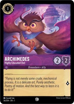 The First Chapter - 036/204 - Archimedes - Highly Educated Owl - Common