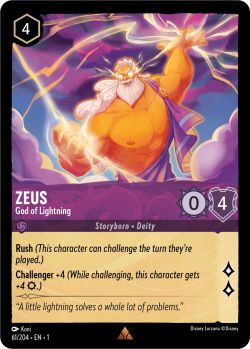 The First Chapter - 061/204 - Zeus - God of Lightning - Rare