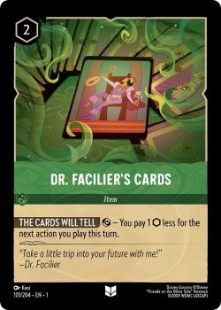The First Chapter - 101/204 - Dr. Facilier's Cards - Uncommon
