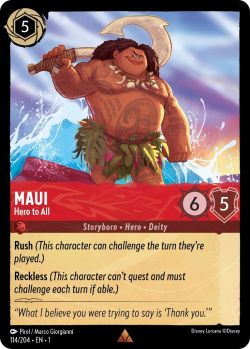 The First Chapter - 114/204 - Maui - Hero to All - Rare