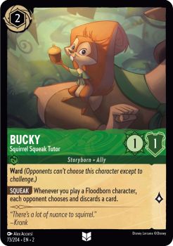Rise of the Floodborn - 073/204 - Bucky - Squirrel Squeak Tutor - Uncommon