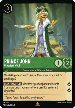Rise of the Floodborn - 089/204 - Prince John - Greediest of All - Rare