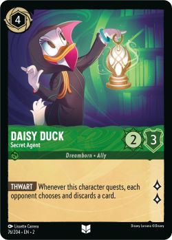 Rise of the Floodborn - 076/204 - Daisy Duck - Secret Agent - Uncommon