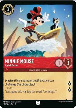 Rise of the Floodborn - 113/204 - Minnie Mouse - Stylish Surfer - Uncommon