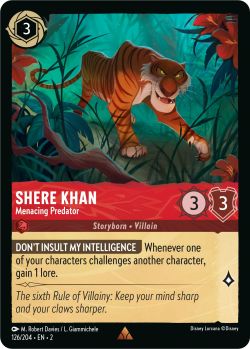Rise of the Floodborn - 126/204 - Shere Khan - Menacing Predator - Rare