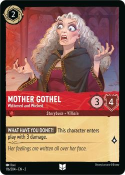 Rise of the Floodborn - 116/204 - Mother Gothel - Withered and Wicked - Uncommon