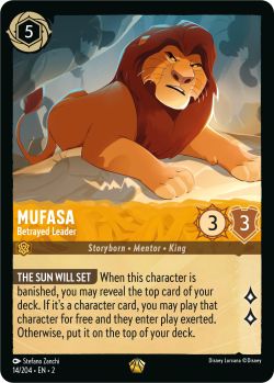 Rise of the Floodborn - 014/204 - Mufasa - Betrayed Leader - Legendary
