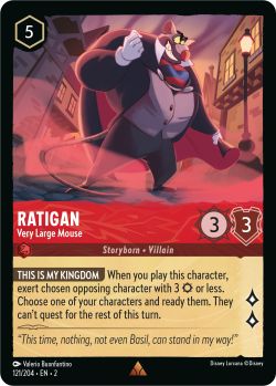 Rise of the Floodborn - 121/204 - Ratigan - Very Large Mouse - Rare