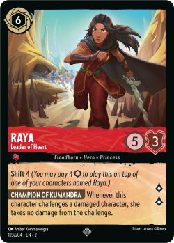 Rise of the Floodborn - 123/204 - Raya - Leader of Heart - Super Rare