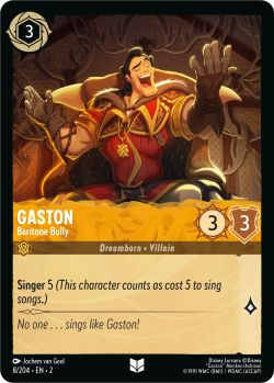 Rise of the Floodborn - 008/204 - Gaston - Baritone Bully - Uncommon