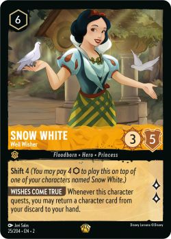 Rise of the Floodborn - 025/204 - Snow White - Well Wisher - Legendary