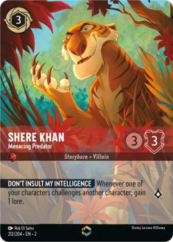 Rise of the Floodborn - 212/204 - Shere Khan - Menacing Predator (Enchanted) - Enchanted