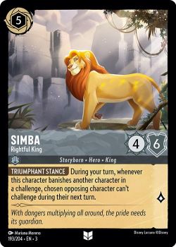 Into the Inklands - 193/204 - Simba - Rightful King - Uncommon