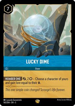 Into the Inklands - 165/204 - Lucky Dime - Legendary