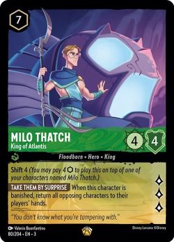 Into the Inklands - 080/204 - Milo Thatch - King of Atlantis - Legendary