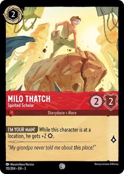 Into the Inklands - 115/204 - Milo Thatch - Spirited Scholar - Common