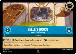 Into the Inklands - 168/204 - Belle's House - Maurice's Workshop - Rare