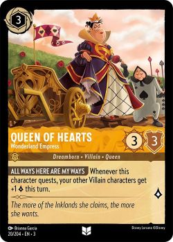 Into the Inklands - 020/204 - Queen of Hearts - Wonderland Empress - Uncommon