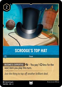 Into the Inklands - 166/204 - Scrooge's Top Hat - Uncommon