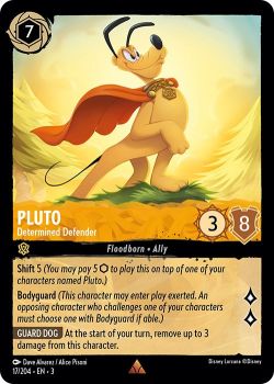 Into the Inklands - 017/204 - Pluto - Determined Defender - Rare