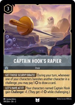 Into the Inklands - 199/204 - Captain Hook's Rapier - Uncommon