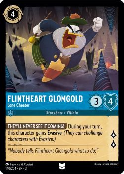 Into the Inklands - 140/204 - Flintheart Glomgold - Lone Cheater - Uncommon