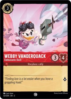 Into the Inklands - 127/204 - Webby Vanderquack - Enthusiastic Duck - Common