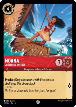 Into the Inklands - 117/204 - Moana - Undeterred Voyager - Common