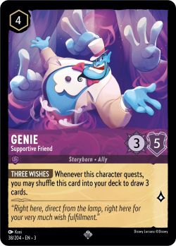 Into the Inklands - 038/204 - Genie - Supportive Friend - Super Rare