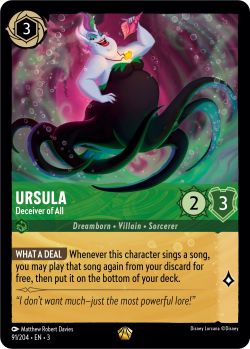Into the Inklands - 091/204 - Ursula - Deceiver of All - Legendary